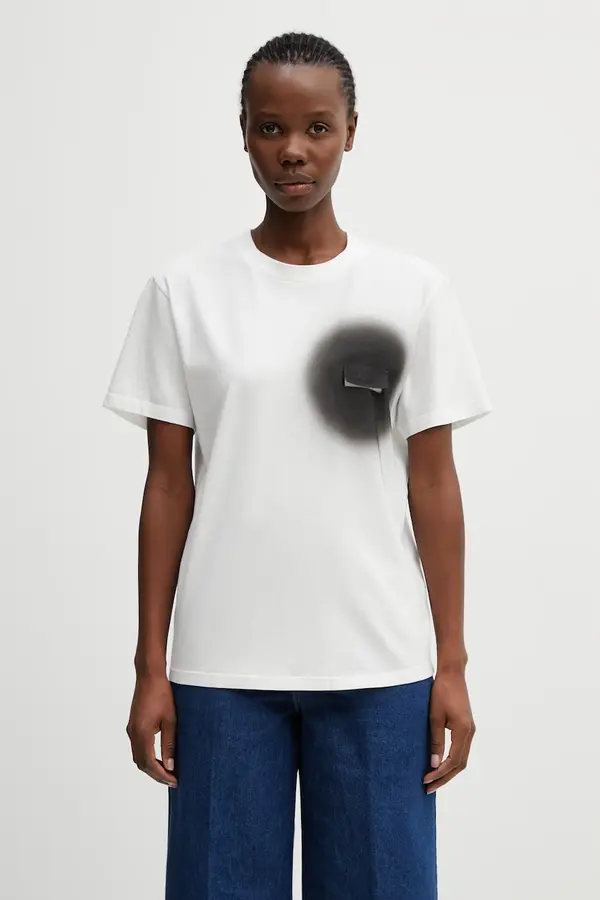 MM6 Maison Margiela Bombažna kratka majica MM6 Maison Margiela