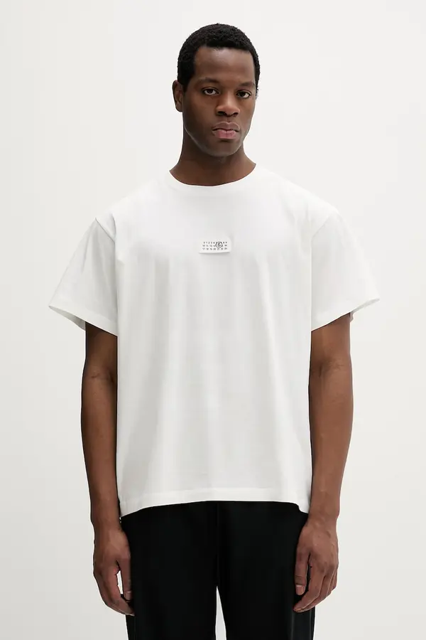 MM6 Maison Margiela Bombažna kratka majica MM6 Maison Margiela