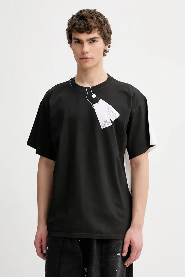 MM6 Maison Margiela Bombažna kratka majica MM6 Maison Margiela
