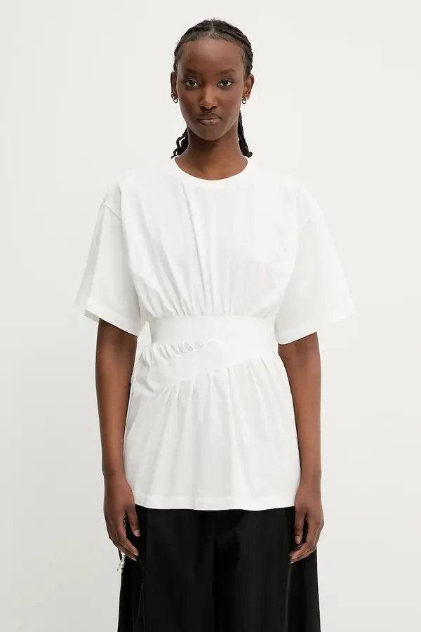 MM6 Maison Margiela Bombažna kratka majica MM6 Maison Margiela