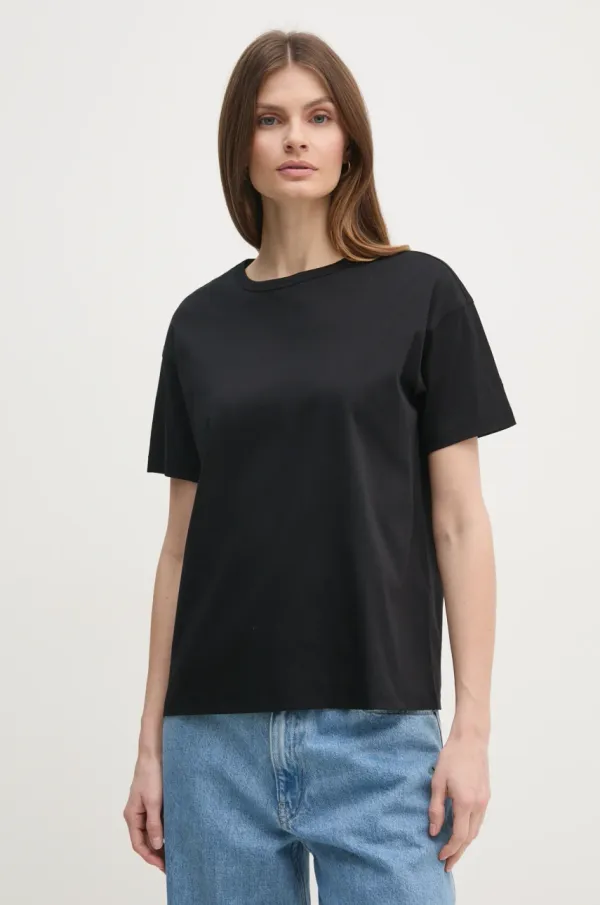 Mos Mosh Bombažna kratka majica Mos Mosh ženska, bela barva, 146350