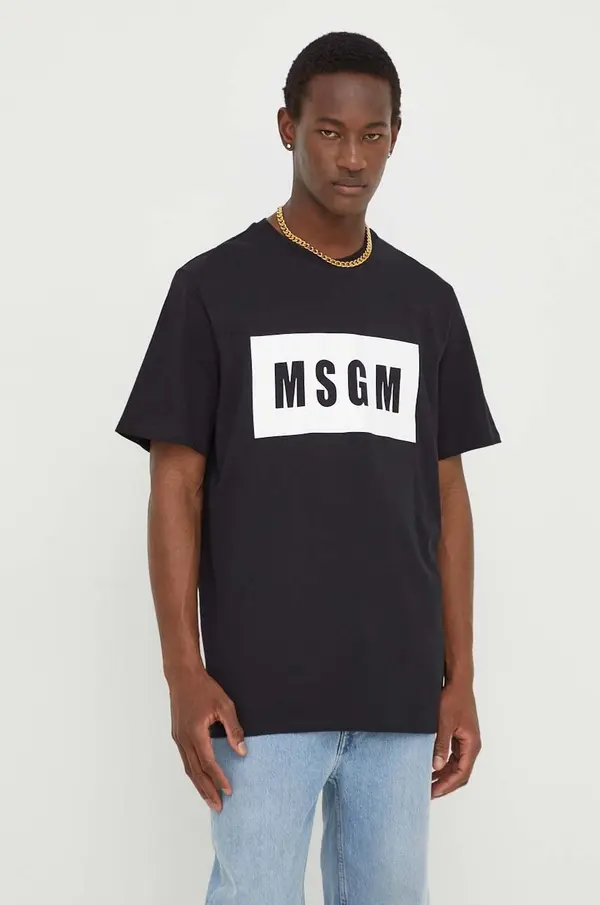 MSGM Bombažna kratka majica MSGM