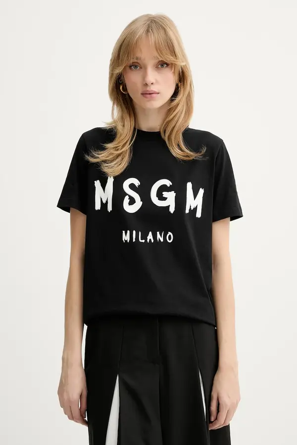 MSGM Bombažna kratka majica MSGM