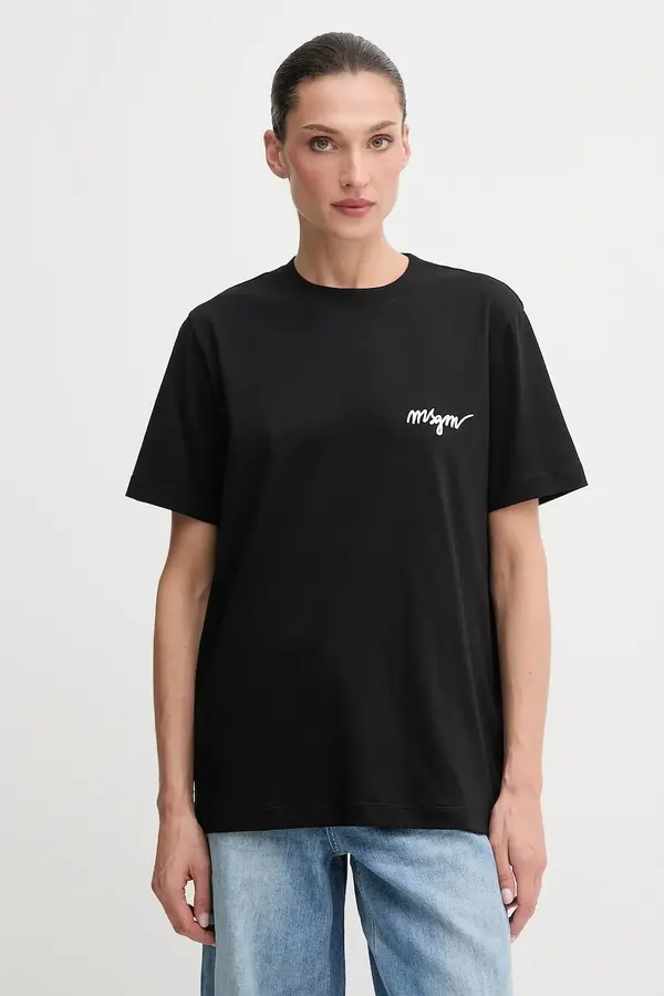 MSGM Bombažna kratka majica MSGM