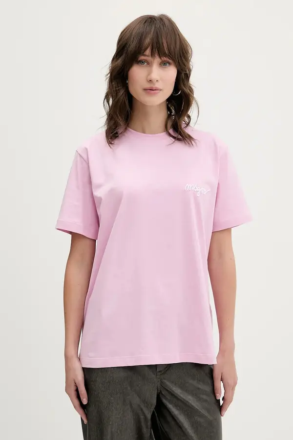 MSGM Bombažna kratka majica MSGM