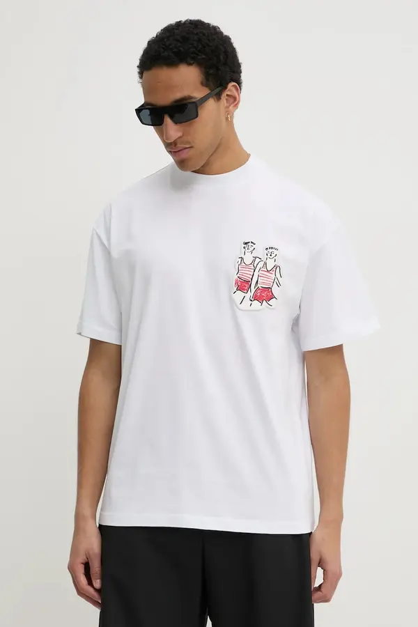 MSGM Bombažna kratka majica MSGM