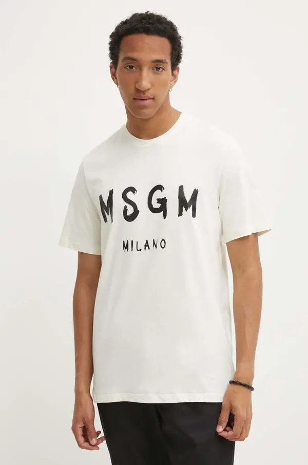 MSGM Bombažna kratka majica MSGM
