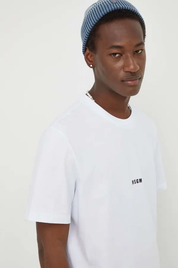 MSGM Bombažna kratka majica MSGM