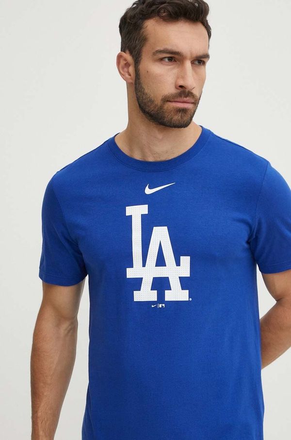 Nike Bombažna kratka majica Nike Los Angeles Dodgers moška