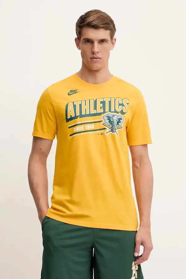 Nike Bombažna kratka majica Nike Oakland Athletics 1982-92