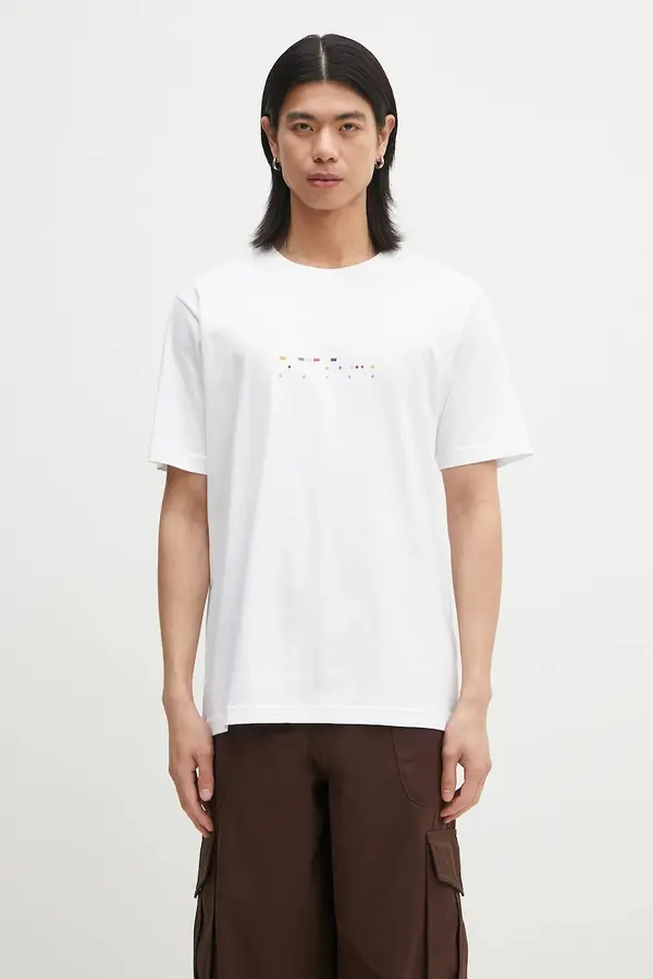 Norse Projects Bombažna kratka majica Norse Projects Johannes Organic Code Print T-shirt