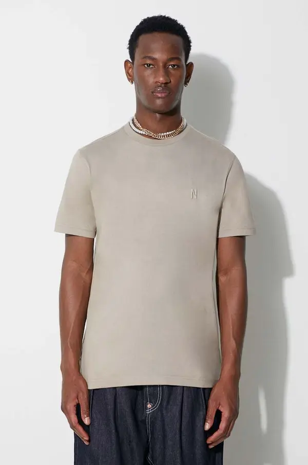 Norse Projects Bombažna kratka majica Norse Projects Johannes Organic
