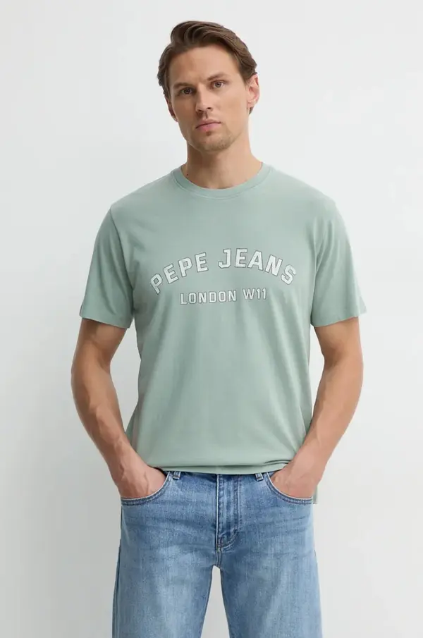 Pepe Jeans Bombažna kratka majica Pepe Jeans ALDRIDGE