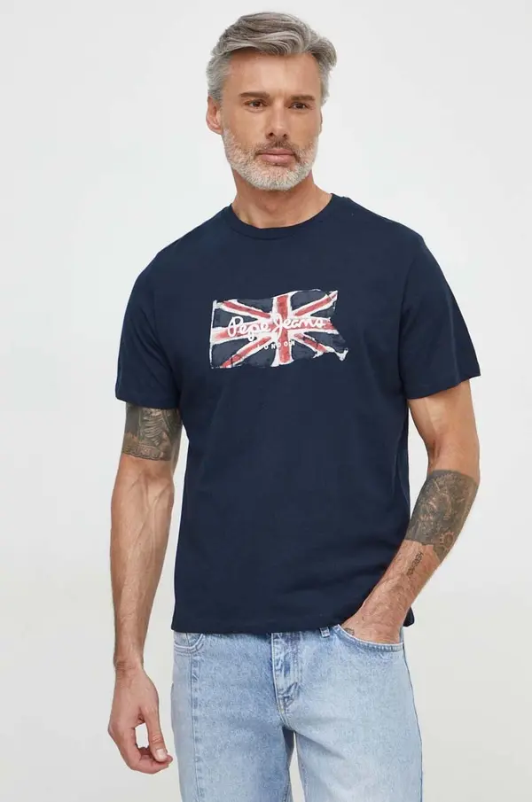 Pepe Jeans Bombažna kratka majica Pepe Jeans Clag