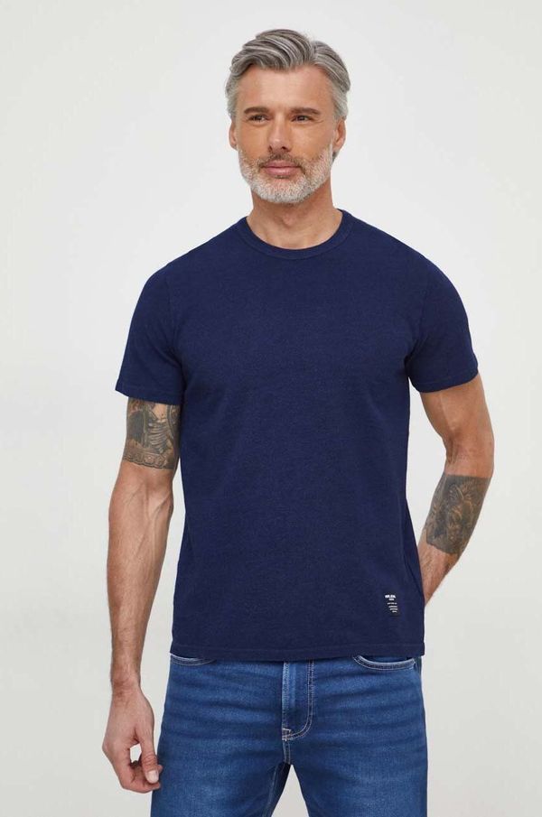 Pepe Jeans Bombažna kratka majica Pepe Jeans Coff moška, mornarsko modra barva