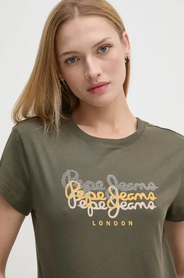 Pepe Jeans Bombažna kratka majica Pepe Jeans GALEY