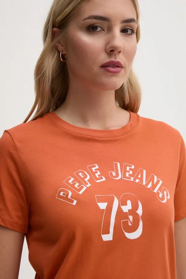 Pepe Jeans Bombažna kratka majica Pepe Jeans GIGI