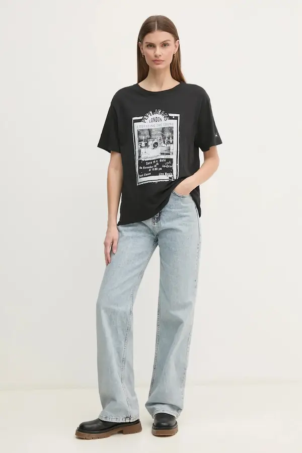 Pepe Jeans Bombažna kratka majica Pepe Jeans LELE