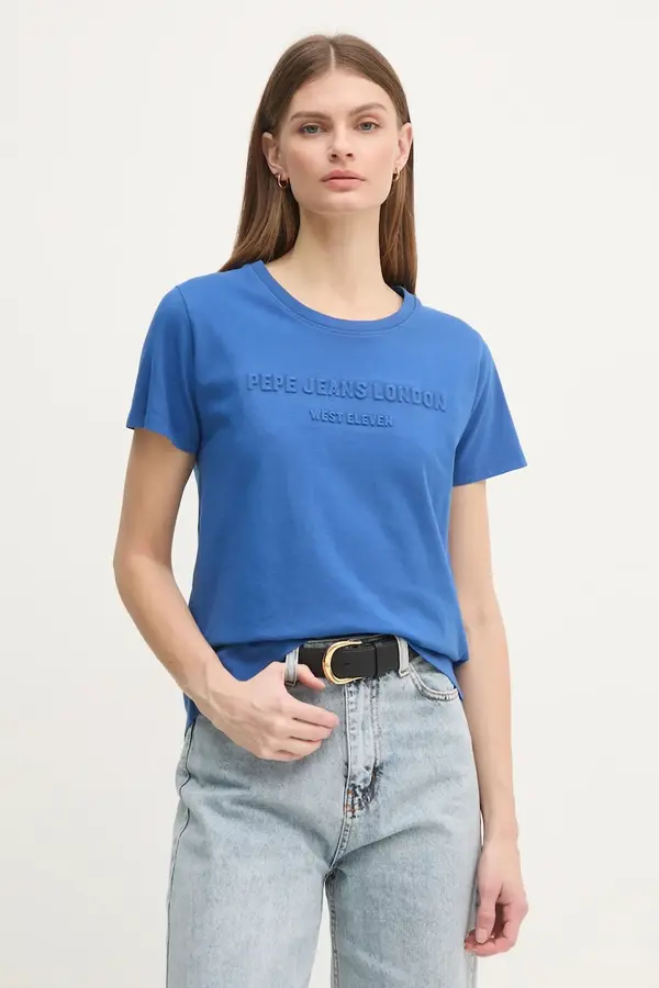 Pepe Jeans Bombažna kratka majica Pepe Jeans LORETTA