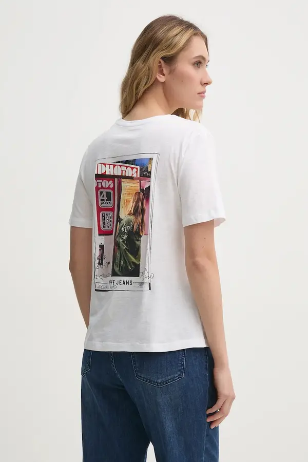 Pepe Jeans Bombažna kratka majica Pepe Jeans REI