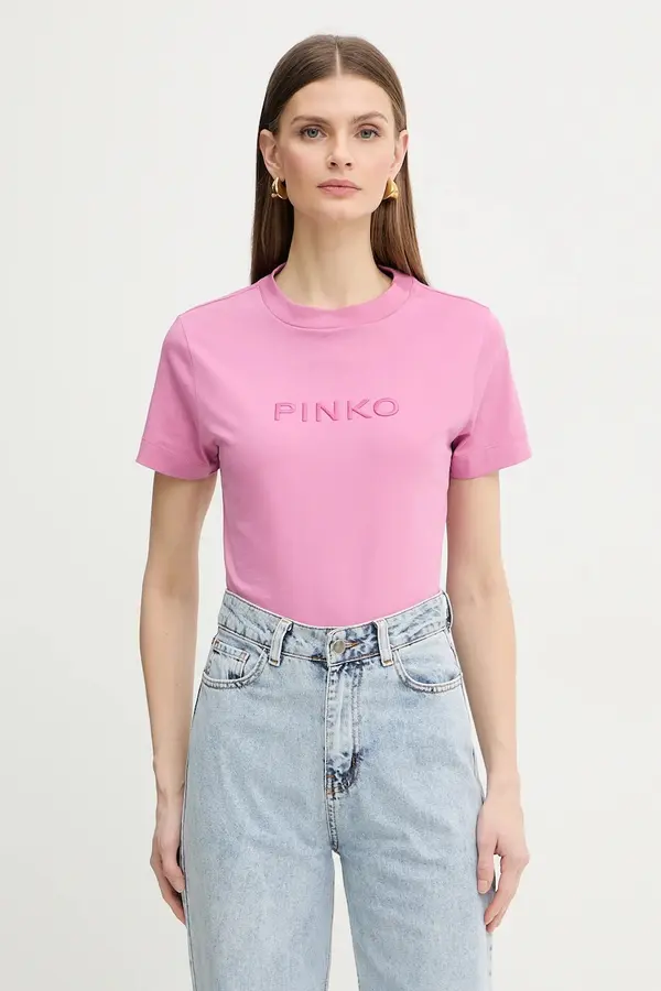 Pinko Bombažna kratka majica Pinko