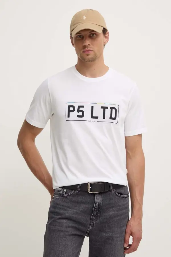 PS Paul Smith Bombažna kratka majica PS Paul Smith