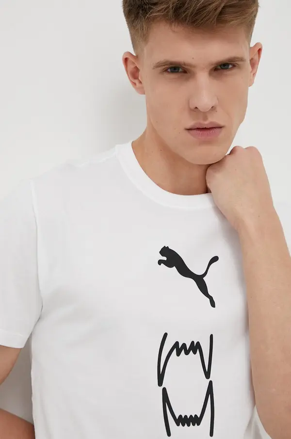 Puma Bombažna kratka majica Puma