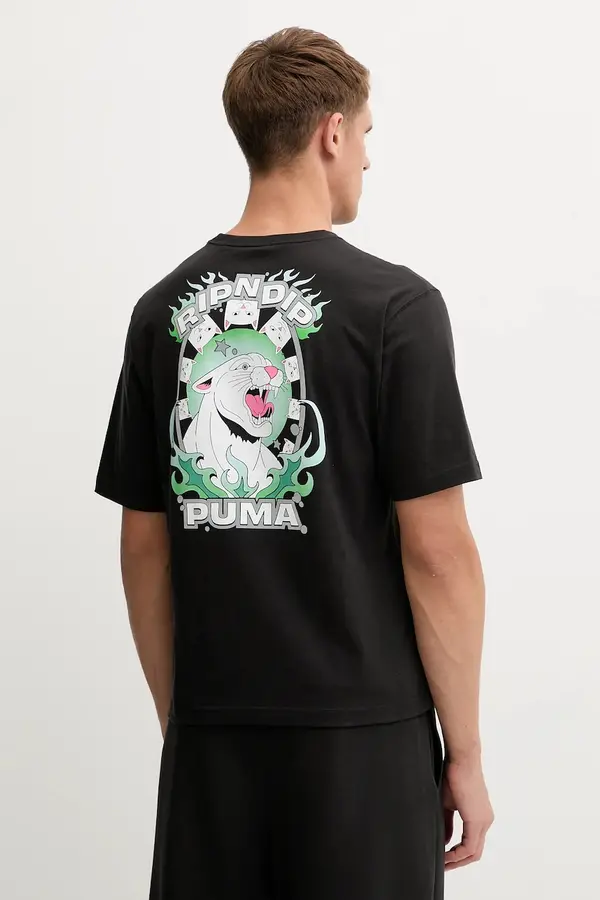 Puma Bombažna kratka majica Puma PUMA x RIPNDIP