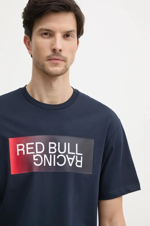 Red Bull Racing x Pepe Jeans Bombažna kratka majica Red Bull Racing x Pepe Jeans OMBRE LOGO TEE