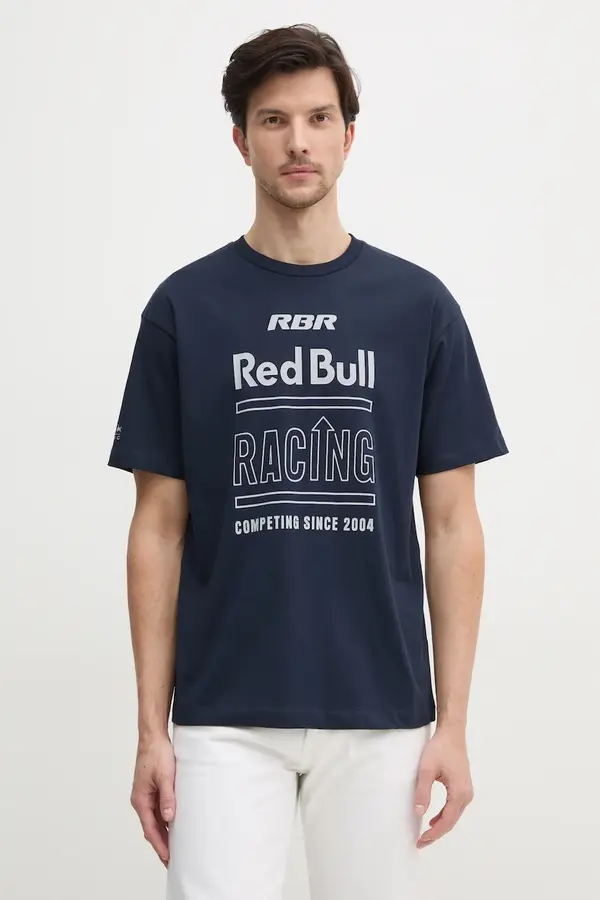 Red Bull Racing x Pepe Jeans Bombažna kratka majica Red Bull Racing x Pepe Jeans RACING HISTORY TEE