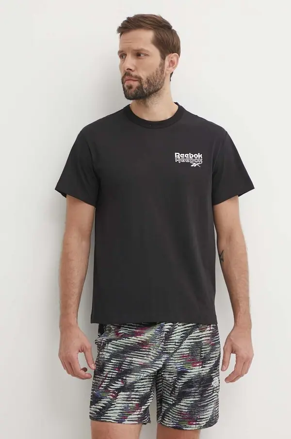 Reebok Bombažna kratka majica Reebok Brand Proud