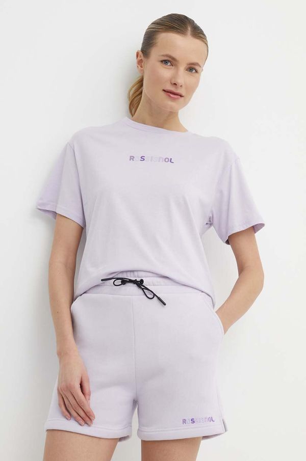 Rossignol Bombažna kratka majica Rossignol ženska, vijolična barva, RLMWY17