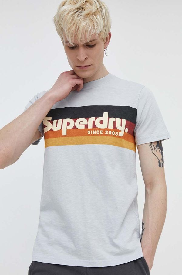 Superdry Bombažna kratka majica Superdry moški