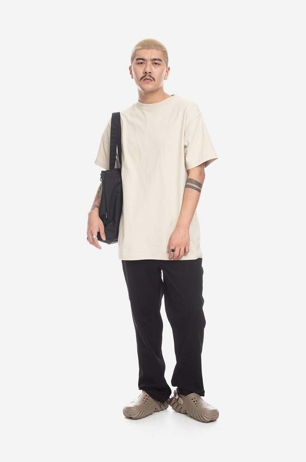 Taikan Bombažna kratka majica Taikan bež barva