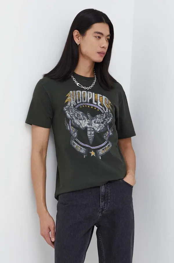 The Kooples Bombažna kratka majica The Kooples
