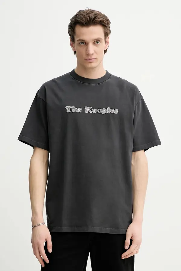 The Kooples Bombažna kratka majica The Kooples