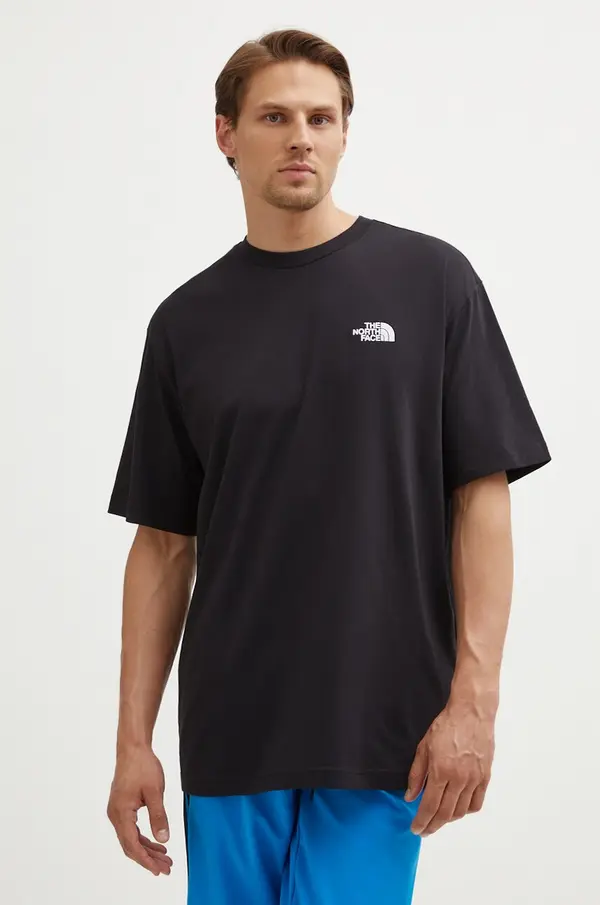 The North Face Bombažna kratka majica The North Face M S/S Essential Oversize Tee
