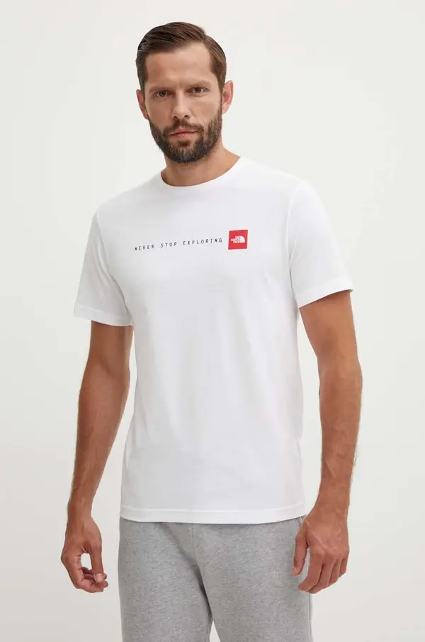The North Face Bombažna kratka majica The North Face M S/S Never Stop Exploring Tee