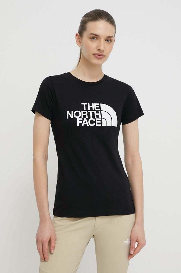 The North Face Bombažna kratka majica The North Face ženska, črna barva, NF0A87N6JK31