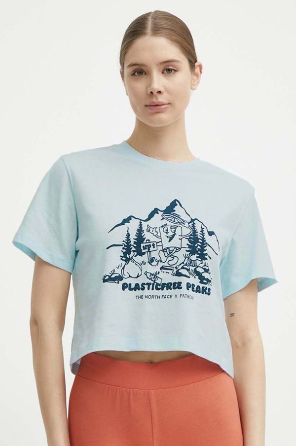 The North Face Bombažna kratka majica The North Face ženska, NF0A87E0O0R1