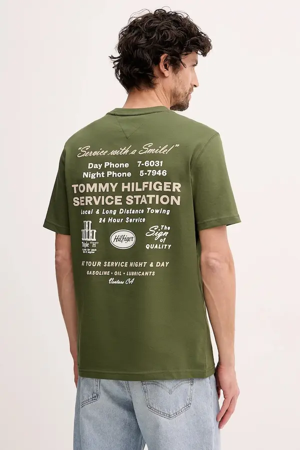 Tommy Hilfiger Bombažna kratka majica Tommy Hilfiger