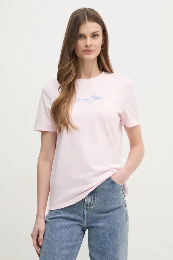 Tommy Hilfiger Bombažna kratka majica Tommy Hilfiger