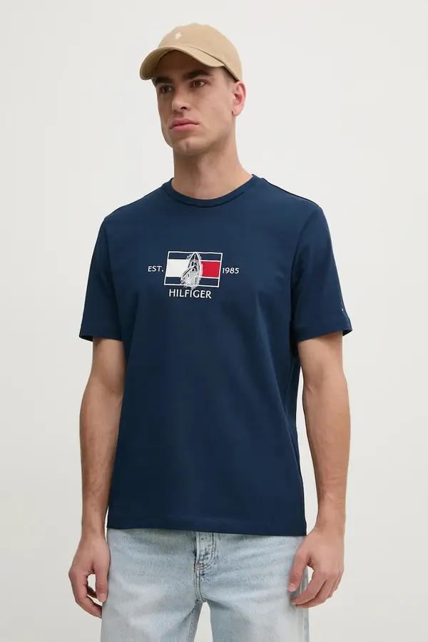 Tommy Hilfiger Bombažna kratka majica Tommy Hilfiger