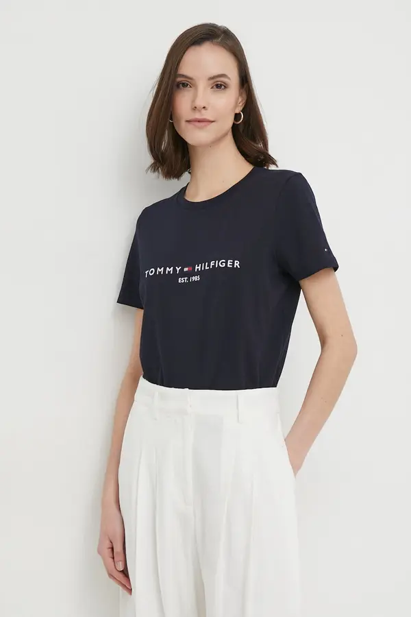 Tommy Hilfiger Bombažna kratka majica Tommy Hilfiger