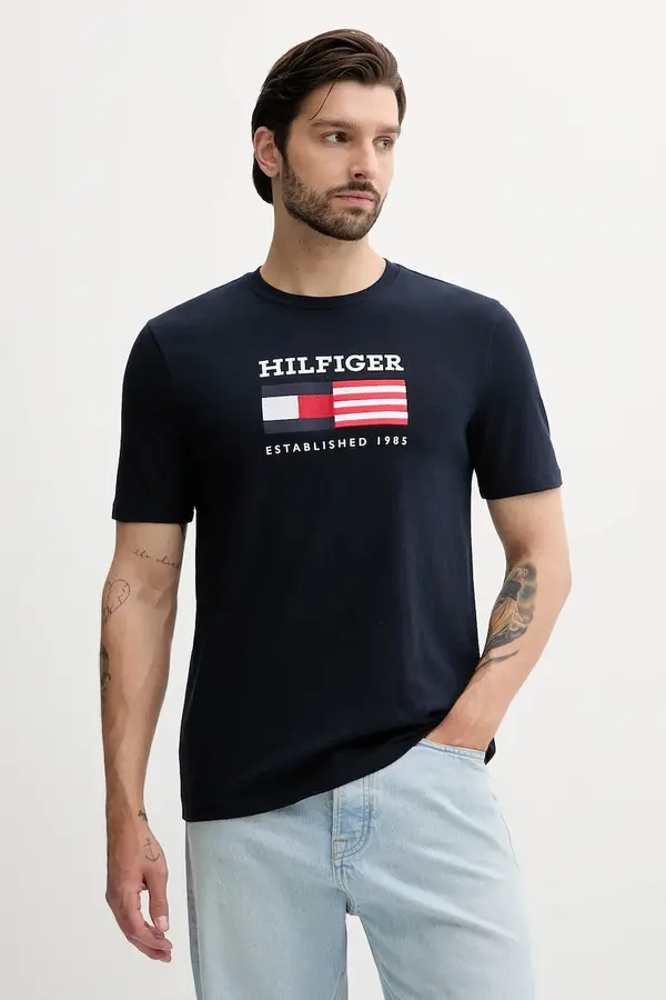 Tommy Hilfiger Bombažna kratka majica Tommy Hilfiger