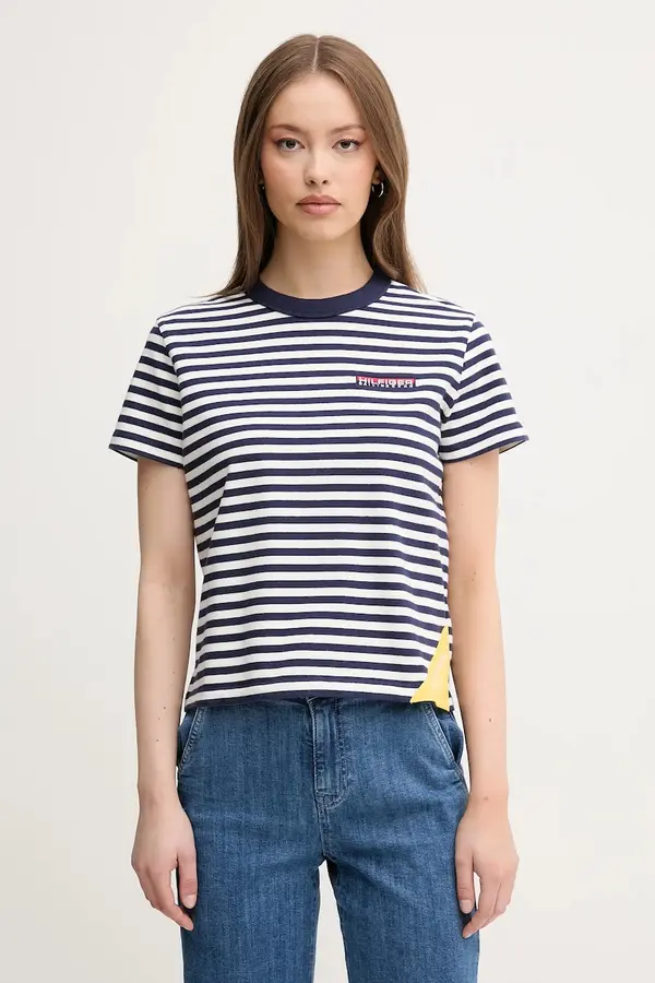 Tommy Hilfiger Bombažna kratka majica Tommy Hilfiger SAILING