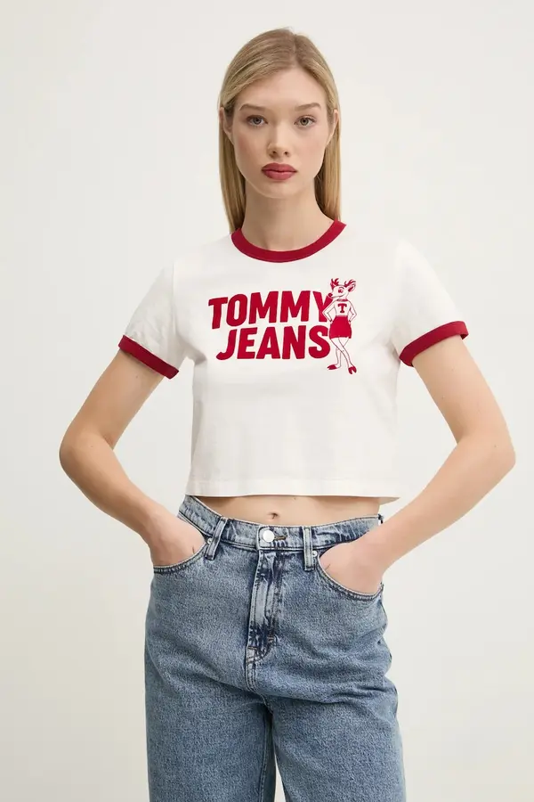 Tommy Jeans Bombažna kratka majica Tommy Jeans