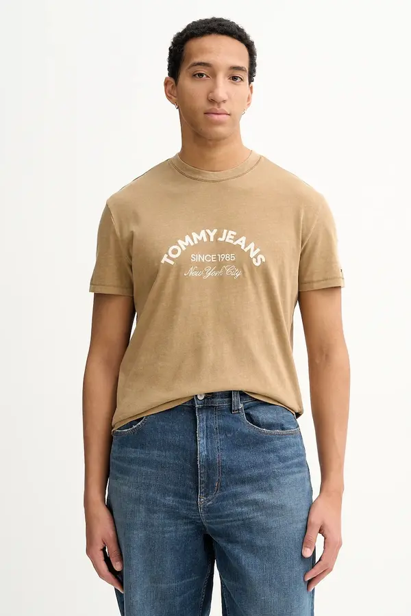 Tommy Jeans Bombažna kratka majica Tommy Jeans