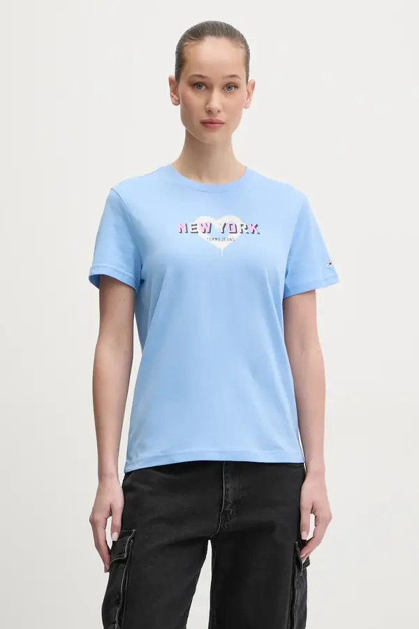 Tommy Jeans Bombažna kratka majica Tommy Jeans