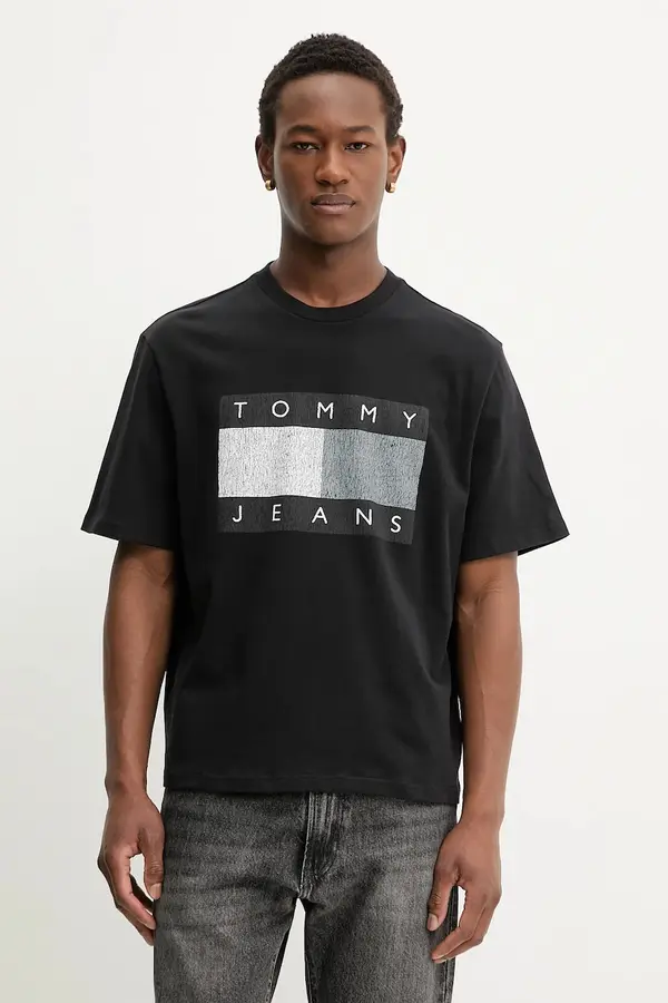Tommy Jeans Bombažna kratka majica Tommy Jeans
